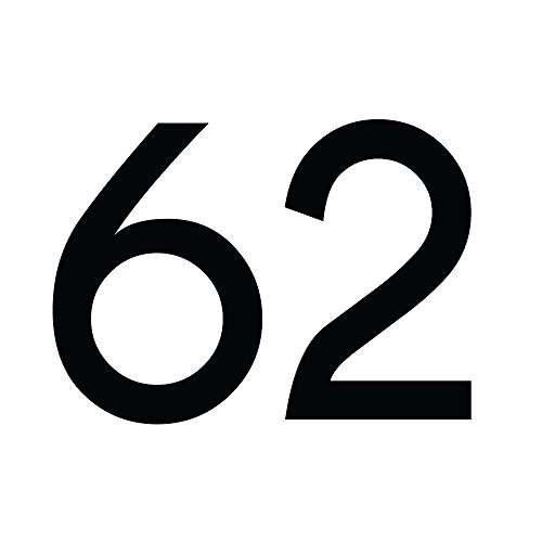 Zahlen Aufkleber Nummer 62 in schwarz, 2 cm, Klebezahl zur... - Fournitures Bureau Amazon Allemagne à 0.99€
