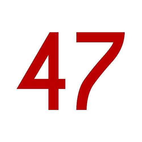 Zahlen Aufkleber Nummer 47 in rot, 2 cm, Klebezahl zur... - Auto & Moto Amazon Allemagne à 0.99€