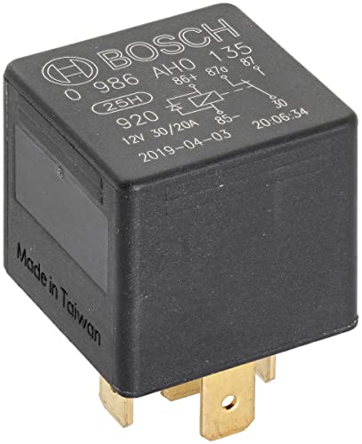 Bosch 0986AH0135 Mini Relay 12V 20A, IP5K4, Operating... - Bricolage & Outils Amazon Royaume-Uni à 3.24€
