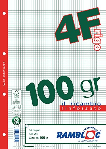 Rambloc cf80ricambio Blanc A4 100 gr rigo4 F - Fournitures Bureau en promo à 7.51€