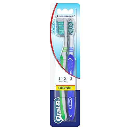 Oral-B 123 Shiny Clean Medio - Cepillo De Dientes, 2... - Beauté & Parfums Amazon Espagne à 2.24€