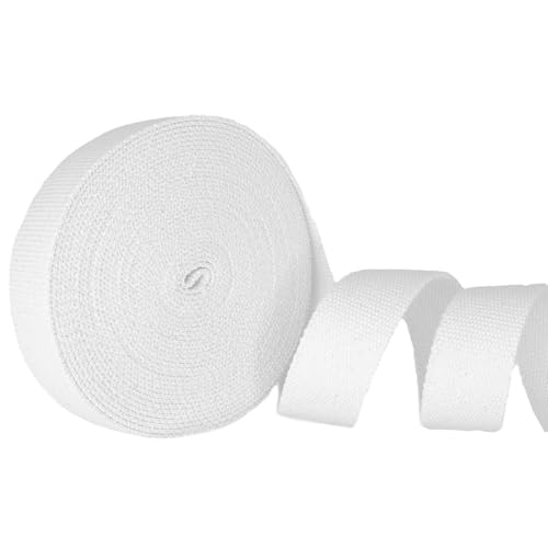 Trimz Rotolo da 10 m di fettuccia in Cotone Bianco da 30... - Amazon Italie à 19.27€