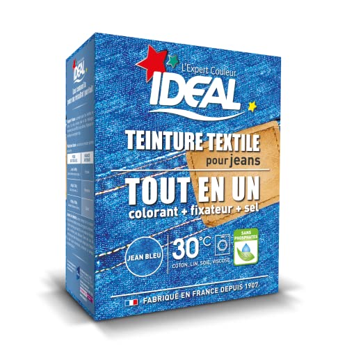 Ideal Teinture Textile Tout en un 350 g Jean Bleu - Beauté & Parfums Amazon France à 3.75€