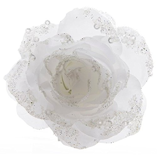 Decoris DEO4063489 Fleur, Polyester, Blanc, 14 X 14 - Garden & Outdoor Amazon France à 2.99€