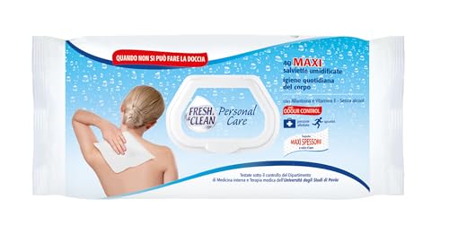 Fresh & Clean - Salviette Personal Care Corpo, Maxi... - Auto & Moto Amazon Italie à 1.79€