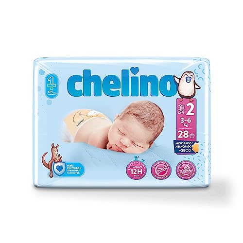 Chelino Pañales infantiles Talla 2 (3-6 kg), 168 Pañales - Bébé & Puériculture Amazon Espagne à 22.02€