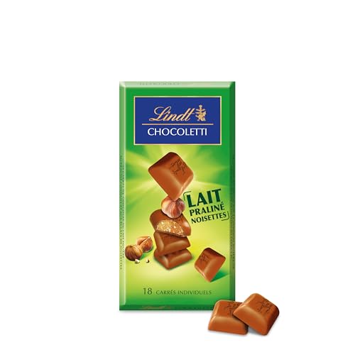 Lindt - Carrés CHOCOLETTI Praliné Noisettes - Chocolat au... - Bébé & Puériculture Amazon France à 2.47€