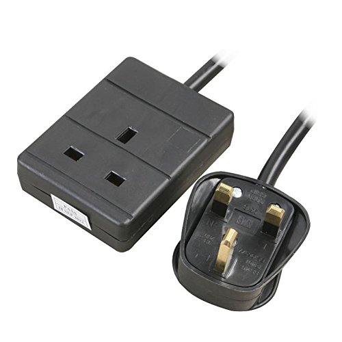PRO ELEC PELB1799 1 Gang Extension Lead 0.5m, Black - Amazon Royaume-Uni à 4.00€