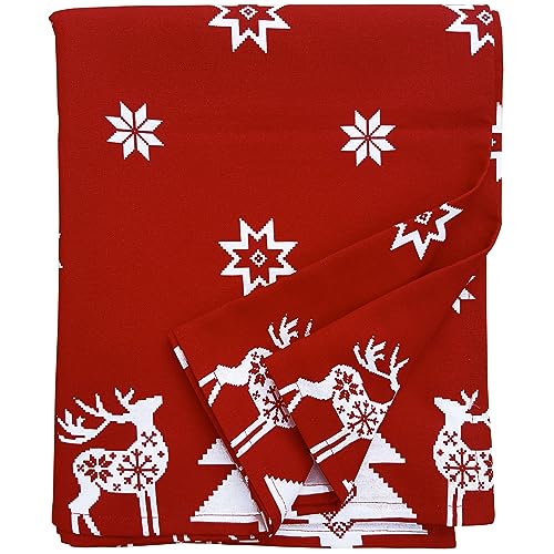 Ragged Rose Tischdecke Tannenmotiv Tessa, Rot - Maison & Cuisine Amazon Allemagne à 29.40€
