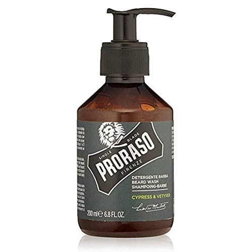 Proraso Shampoing Barbe Cyprès & Vétiver, 200 ml, Shampoing... - Beauté & Parfums en promo à 10.50€