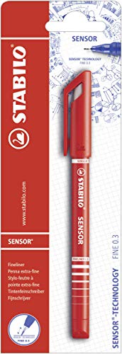 Fineliner – Stabilo Sensor – Rouge - Fournitures Bureau Amazon France à 2.55€