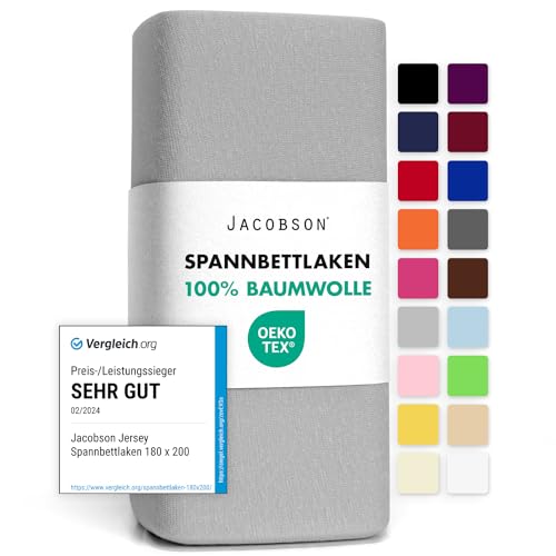 Jacobson Jersey Spannbettlaken Spannbetttuch Baumwolle... - Maison & Cuisine Amazon Allemagne à 11.99€