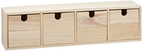Artemio Artémio Wooden Storage Box with Drawers-Beige, 44 x... - Maison & Cuisine Amazon Royaume-Uni à 15.22€
