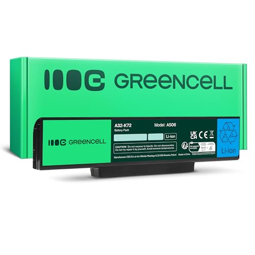 Green Cell Batería ASUS A32-K72 para ASUS K72 K72F K72J... - Sports & Fitness Amazon Espagne à 27.16€