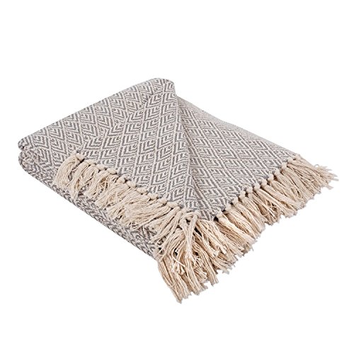 DII Diamant-Überwurf, 127 x 152,4 cm, Grau - Maison & Cuisine Amazon Allemagne à 18.21€