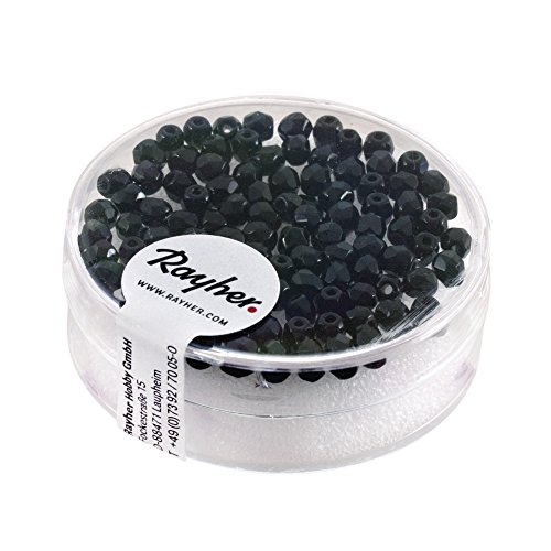 Rayher Perles facettées en Verre 3 mm ø boîte 100 pcs Noir... - High-Tech & Électronique Amazon France à 4.49€