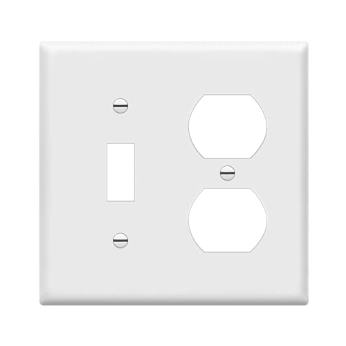 Enerlites 881121-W Plaque d'interrupteur mural combiné... - Maison & Cuisine Amazon France à 8.57€