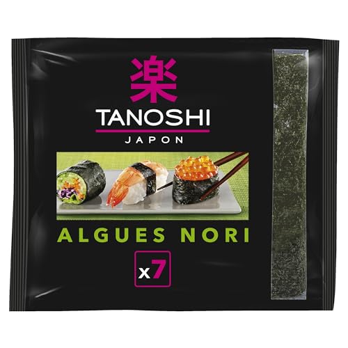 TANOSHI - Feuilles d'Algues Grillées Noires - Nori - Pour... - Maison & Cuisine Amazon France à 2.04€