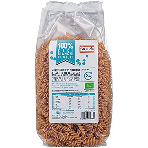 Fior di Loto Fusilli di Ceci Bianchi - 250 gr - Épicerie Amazon Italie à 1.29€