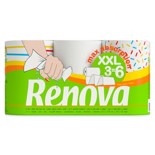 Renova Essuie-tout Maxi-absorption| 3 rouleaux |3 rouleaux... - Vente Flash Amazon -71%