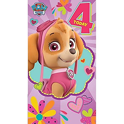 PAW PATROL Carte d'anniversaire 4 ans - Jouets & Jeux Amazon France à 9.76€