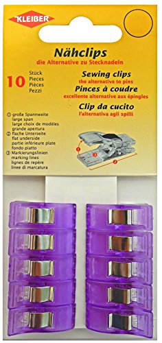 Kleiber 70097 Nähclips Nähzubehör, Kunststoff, Violett, 2,5... - Maison & Cuisine en promo à 3.50€