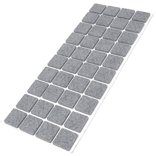 Adsamm® / 40 x Selbstklebende Filzgleiter/Grau / 25x25... - Maison & Cuisine Amazon Allemagne à 3.95€