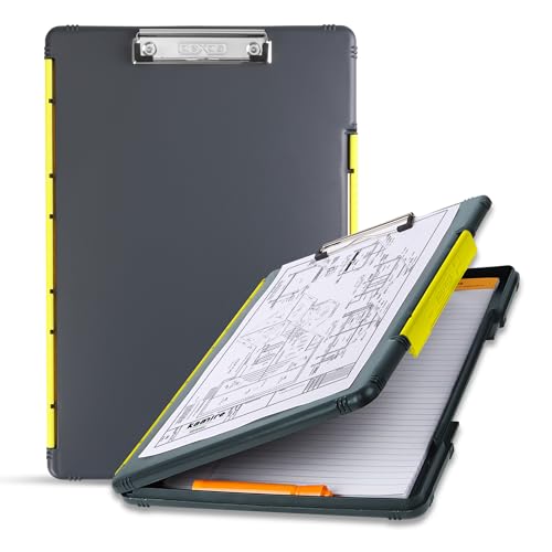 Dexas Storage Clipboard, Legal Size, Gray with Yellow Clip... - Maison & Cuisine Amazon Royaume-Uni à 16.75€