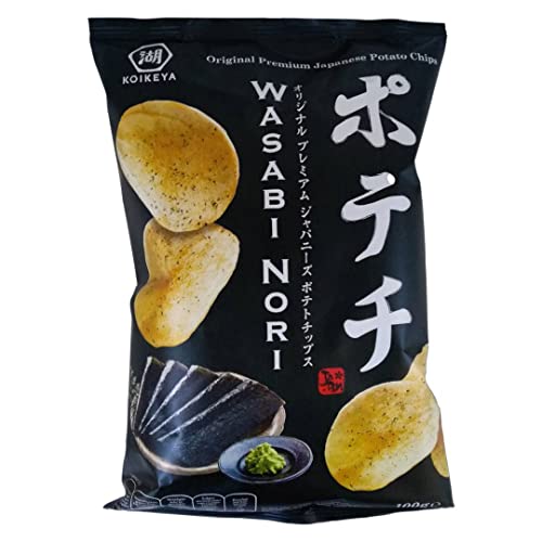Patatas fritas Wasabi y Nori Koikeya 100 gr - Épicerie Amazon Espagne à 2.50€