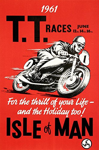 Spiffing Prints Isle of Man TT Motorcycle Racing Poster... - Auto & Moto Amazon France à 11.99€