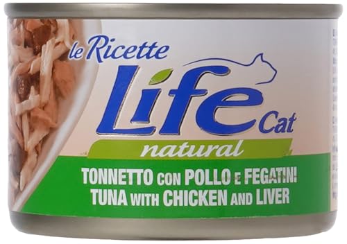 Life Cat 102321 Lattina Le Ricette con Tonno, Pollo e... - Animalerie en promo à 1.80€