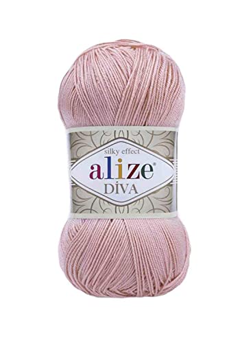 Alize Diva 363 Wedding Pink Silk Effect Yarn - Loisirs Créatifs en promo à 2.80€