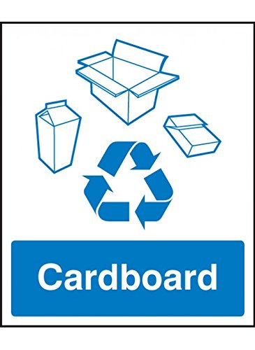 Caledonia Signs 16619H "Cardboard Recycling" Sign, Rigid... - Maison & Cuisine Amazon Royaume-Uni à 4.53€