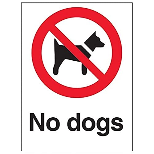 V Safety 54003AN-R No Dogs Prohibition Sign - Portrait... - Maison & Cuisine Amazon Royaume-Uni à 2.58€