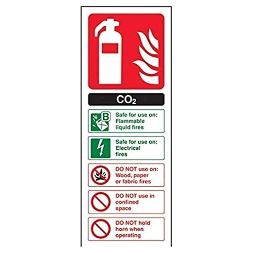 V Safety 11004AC-S Co2 Id Fire Extinguisher Sign, Portrait... - Home & Kitchen Amazon UK à 3.84€