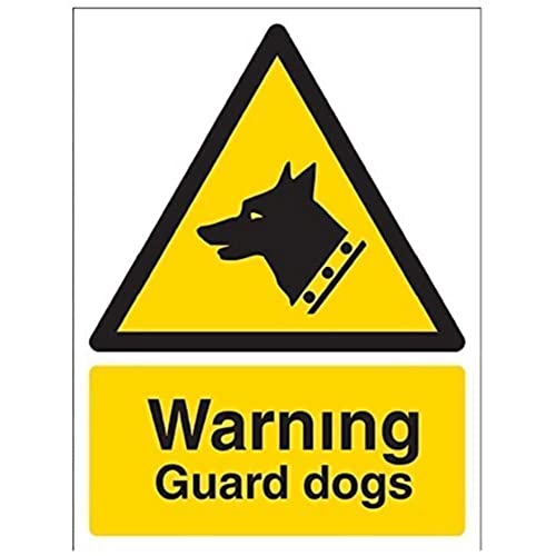 V Safety Security Notice, Warning Guard Dogs Sign - 150mm x... - Maison & Cuisine Amazon Royaume-Uni à 1.02€