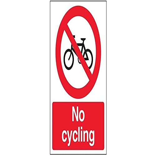 V Safety No Cycling Sign - Portrait - 150mm x 200mm - 1mm... - Maison & Cuisine Amazon Royaume-Uni à 2.81€