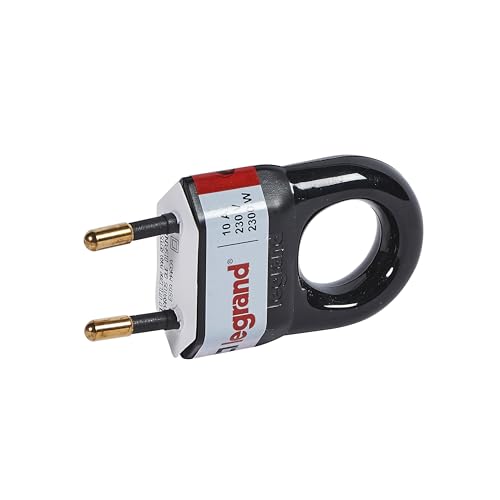 Legrand, Enchufe clavija, Schuko, Negro - Bon plan à 2.49€