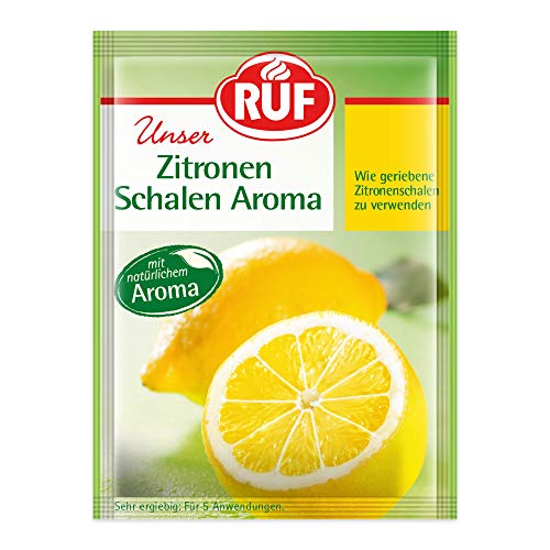 RUF Zitronen-Schalen-Aroma, reines natürliches... - Épicerie Amazon Allemagne à 1.39€