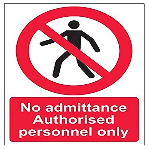 V Safety No Admittance Authorised Personnel Only Pedestrian... - Home & Kitchen Amazon UK à 3.53€