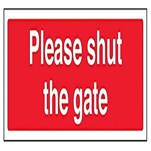 V Safety Please Shut The Gate Sign - Landscape - 300mm x... - Bon plan à 3.97€