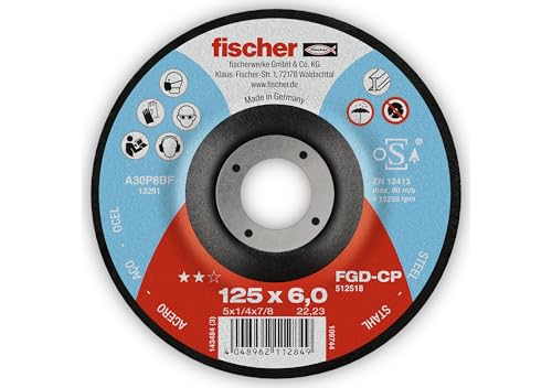 fischer 512518 FGD-CP 125X6X22,23 Carbon, Negro, Disco... - Bricolage & Outils en promo à 3.95€