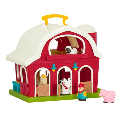 Battat– Big Red Barn, Animal Farm Playset – Learning Toy... - Jouets & Jeux Amazon Royaume-Uni à 19.49€