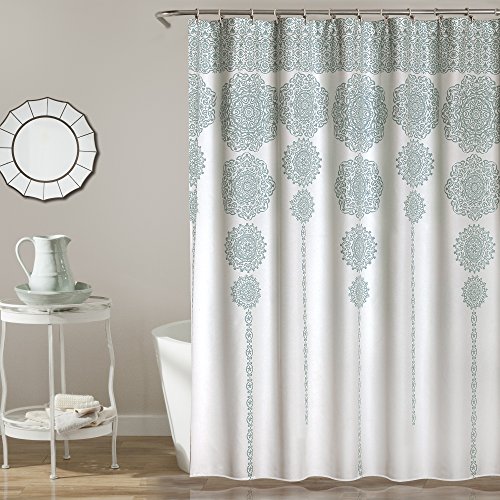 Lush Decor Stripe Medallion Shower Curtain-Fabric Mandala... - Maison & Cuisine Amazon Royaume-Uni à 8.96€