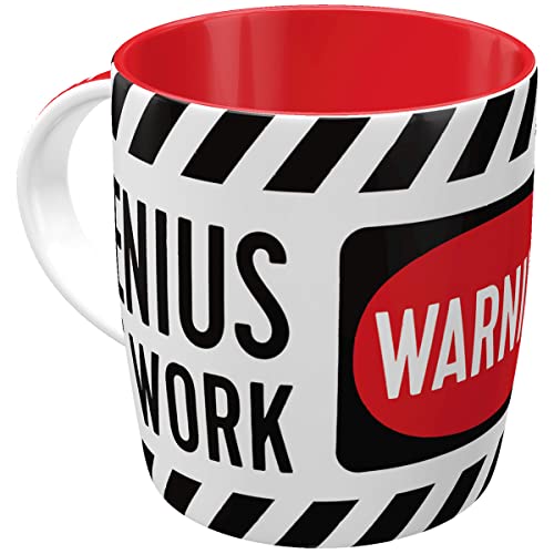 Nostalgic-Art 43030 “Warning, Genius at Work” Coffee Mug - Deal du jour à 6.20€