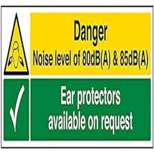 V Safety Noise Hazard. Ear Protectors Available On Request... - Maison & Cuisine Amazon Royaume-Uni à 1.35€