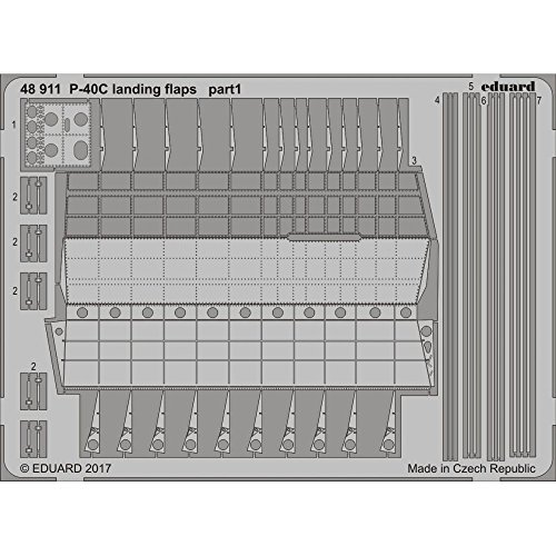 * Eduard P-etch 1:48 - P-40C Hawk Landing Flaps (Bronco) - Loisirs Créatifs Amazon Espagne à 8.40€