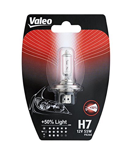 Valeo Ampoule Halogène + 50% LIGHT 32518 H7 55W lot de 1 en promo à 3,90€ (-38%) sur Amazon FR