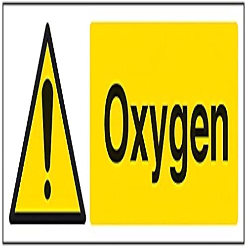 V Safety Oxygen Warning Sign - 300mm x 100mm - 1mm Rigid... - Amazon Royaume-Uni à 1.64€