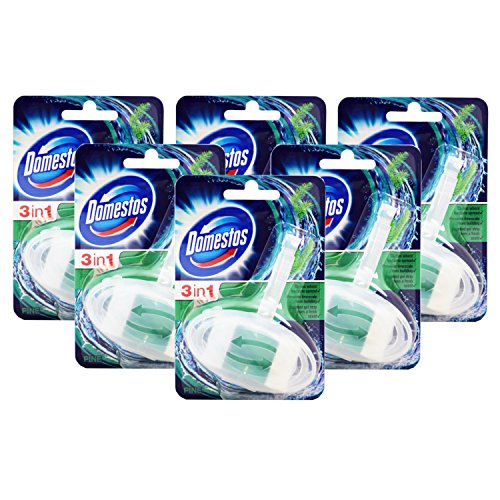 Domestos 6x Pine 3 in 1 Rim Block 40g Toilet Cleaner - Auto & Moto Amazon Royaume-Uni à 10.55€